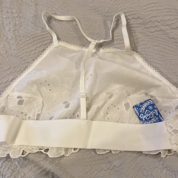 Set of 2 free people white cutout camisoles M - Picture 3 of 7